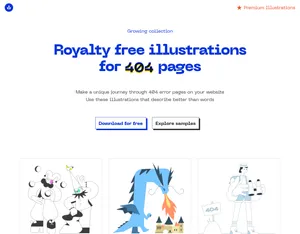 404 Illustrations screenshot