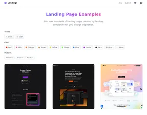 Landing Page Examples screenshot