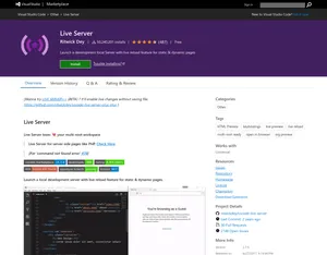 Live Server screenshot