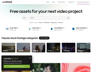 Mixkit screenshot