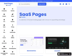 SaaS Pages screenshot