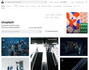 Unsplash screenshot