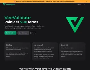 VeeValidate screenshot