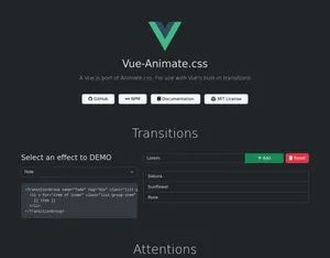 Vue-Animate.css screenshot