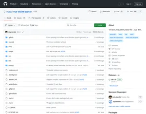 Vue ESLint Parser screenshot