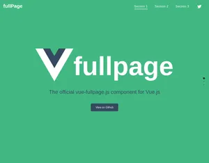 Vue Fullpage screenshot