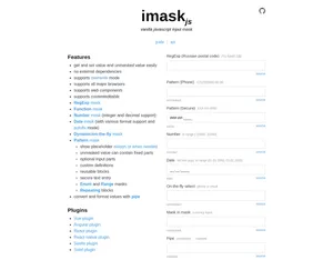 Vue IMask screenshot