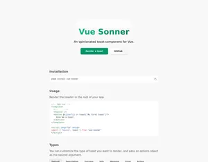 Vue Sonner screenshot