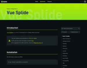 Vue Splide screenshot