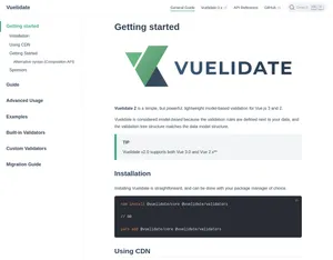 Vuelidate screenshot